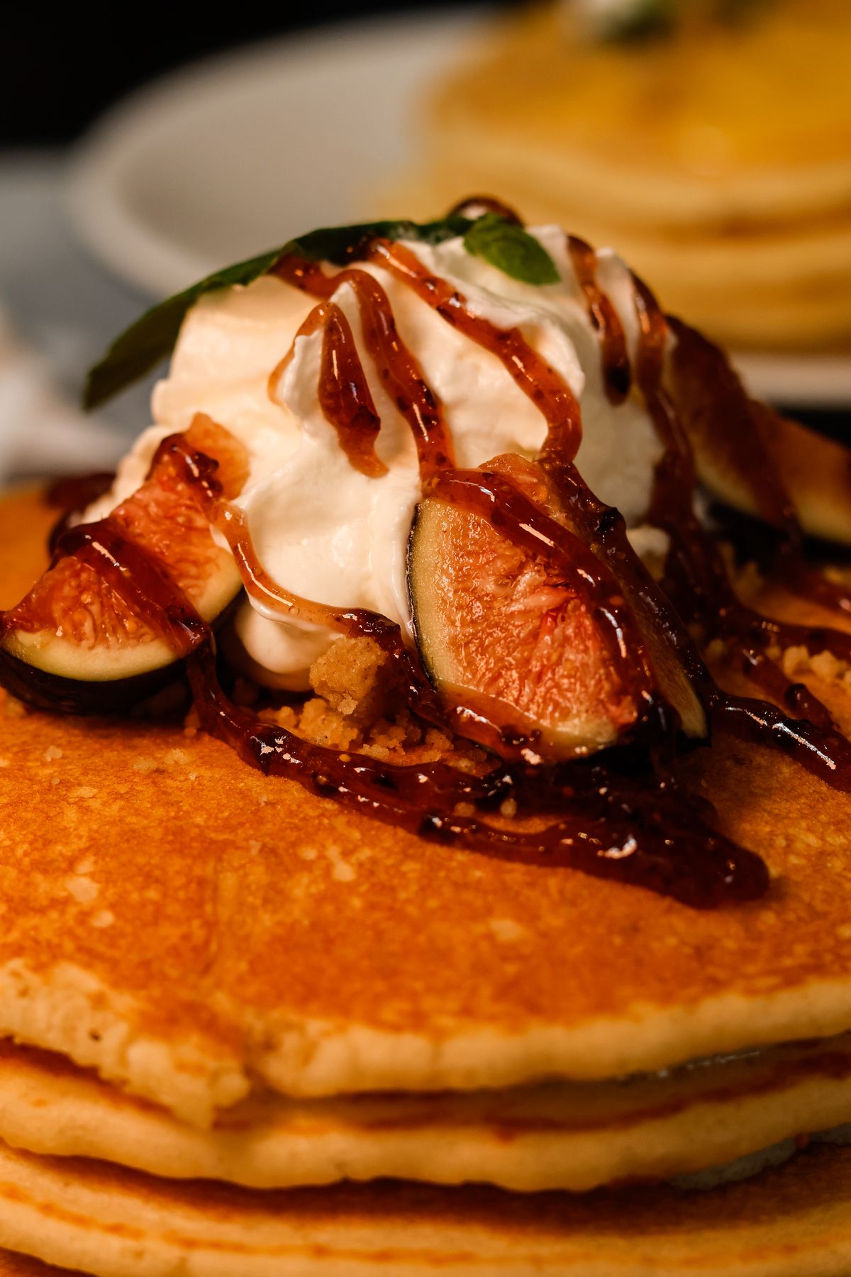 Pancakes, straight off the griddle.